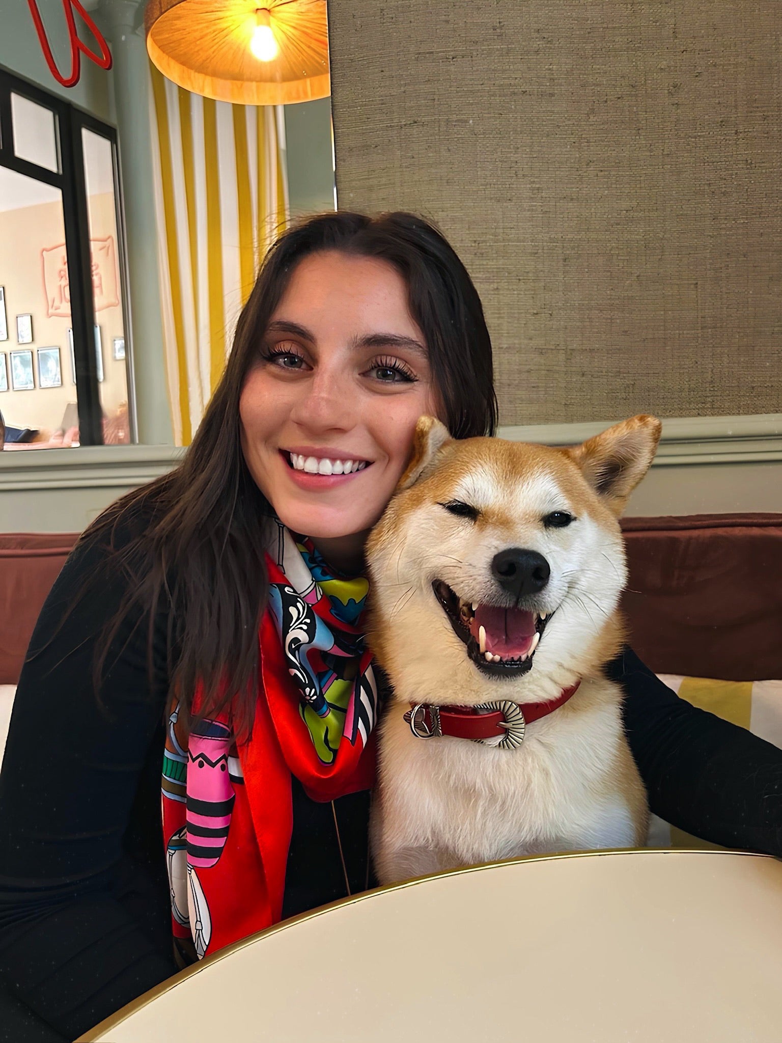 Collier Rodéo - Cuir Rouge