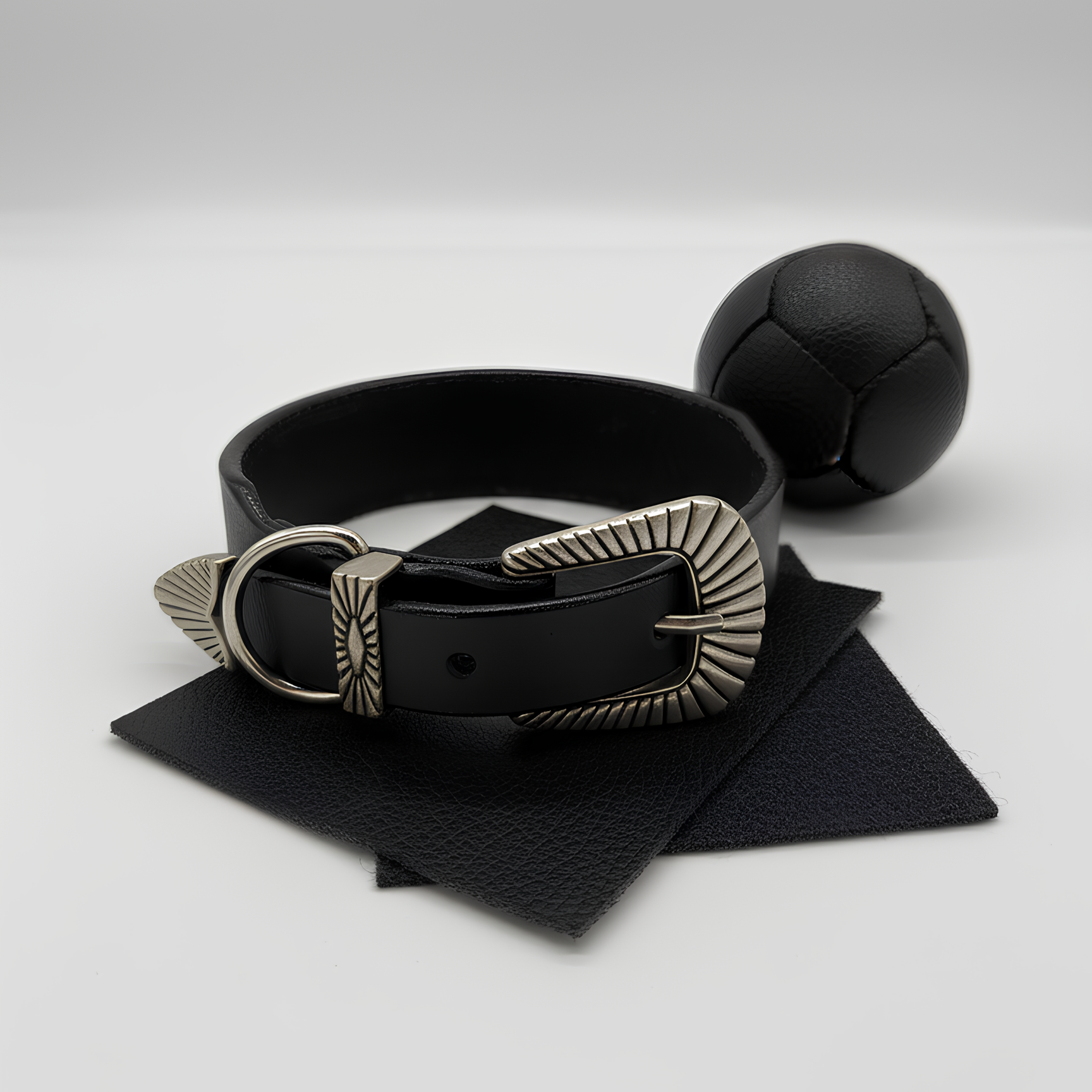 Collier Rodéo - Cuir Noir