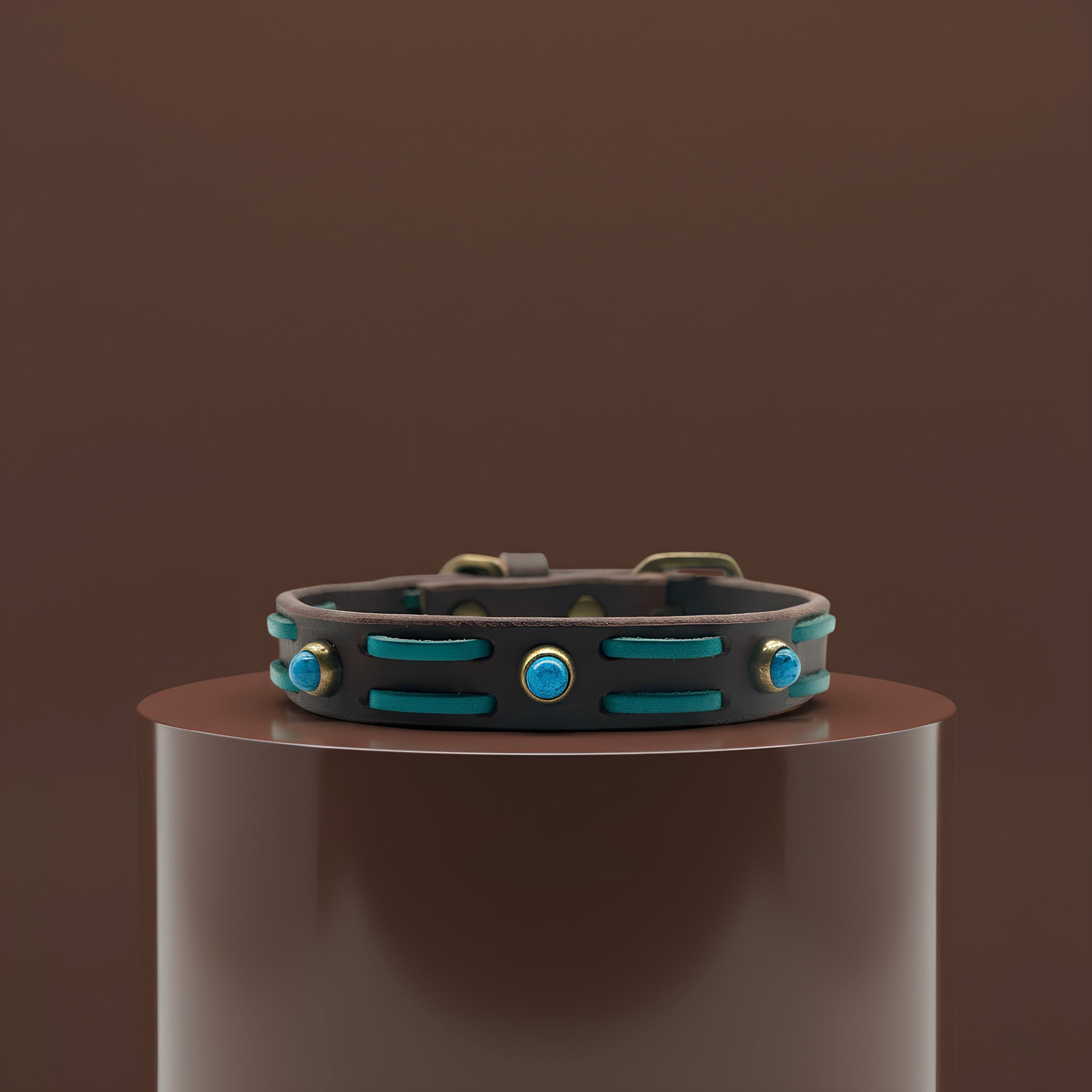 Collier Petit Guerrier - Marron