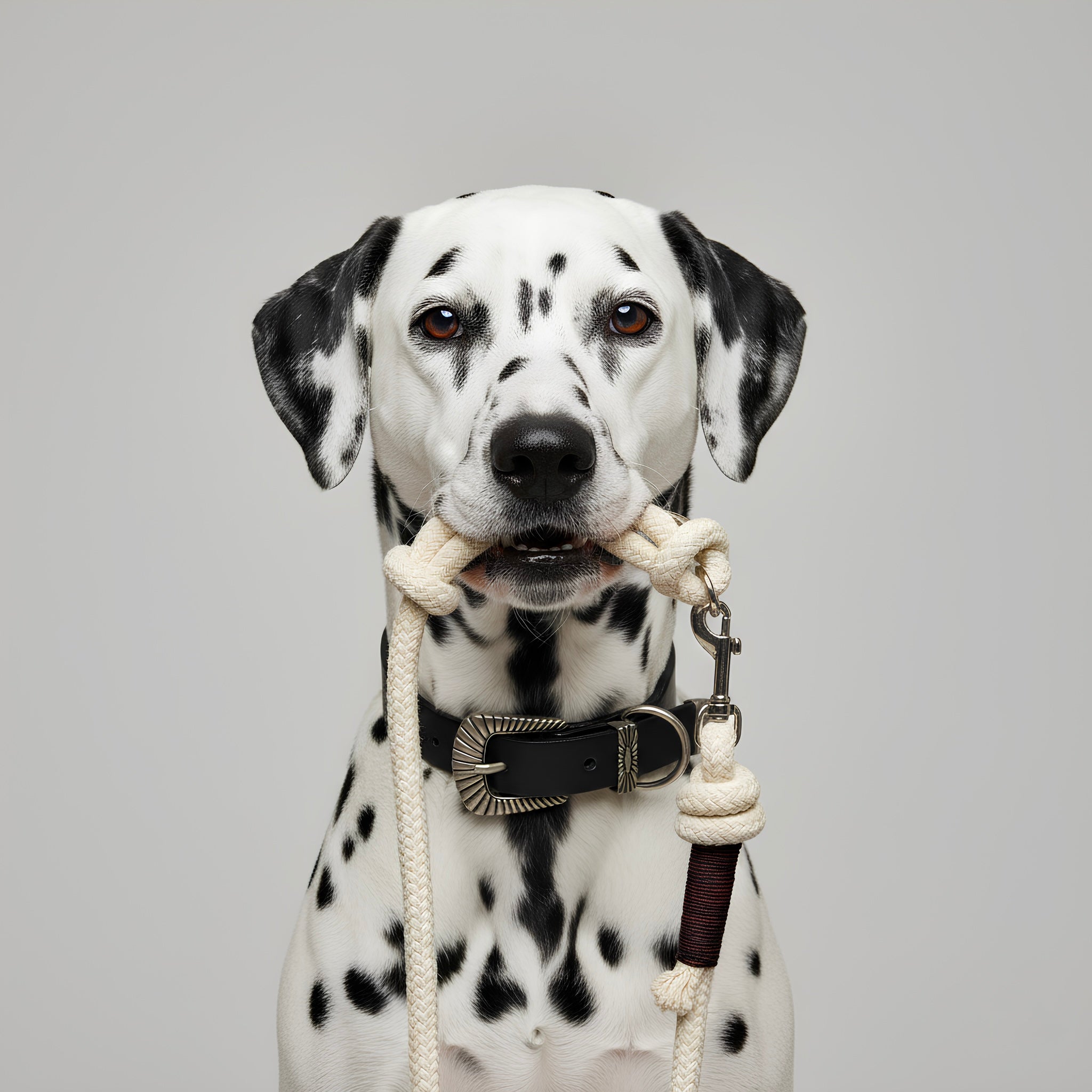 Collier Rodéo - Cuir Noir