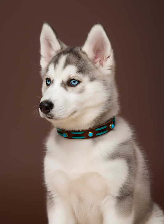 Collier Petit Guerrier - Marron